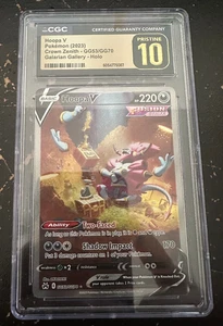 Pokemon TCG Hoopa V GG53 CGC 10 Pristine Crown Zenith SWSH Pop 66 Low Pop - Picture 1 of 2