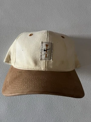 VTG Nike Golf  Suede Two-Tone Strapback Cap with Embroidered Logo - Image 1 of 4