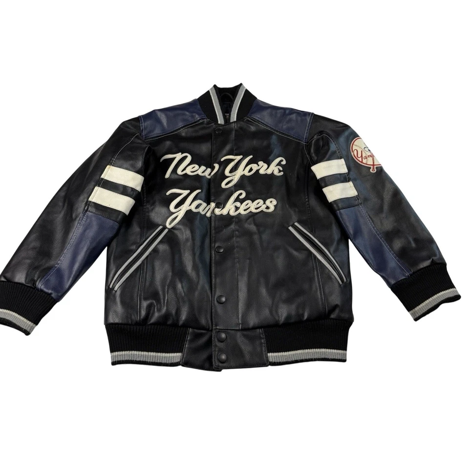 New York Yankees MLB Varsity Bomber Jacket Size Small (8-10) Baseball Licensed - Image 1 of 4