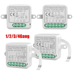 TUYA ZigBee 3.0 Smart Schalter modul Relais Lichtschalter für Alexa Google - Bild 1 von 24