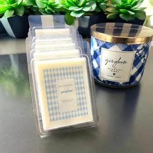GINGHAM BATH & BODY WORKS KERZENWACHS MELTS TARTS DOCHTLOSE KERZENWÄRMER 2,5 UNZEN - Bild 1 von 3
