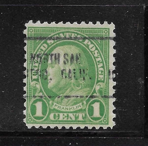 Estampilla California Precancels - North San Diego 705 - 1c 1926/32 - Imagen 1 de 1