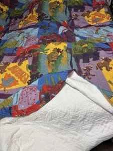 Vintage Disney Bedspread, 101 Dalmatians MIGHTY DUCKS Toy Story Fantasia, Mickey - Picture 1 of 4