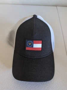 Callaway Georgia Trucker Mesh Golf Hat Adjustable Black - Picture 1 of 6