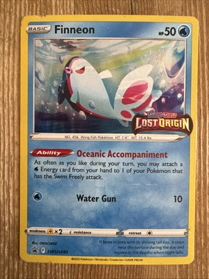 Finneon - SWSH240 - Pokemon Sword & Shield Promo Ultra Rare Holo Card HP - Image 1 of 2