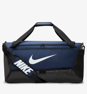 Nike Brasilia 9.5 Training Men's Duffel Bag Blue Medium Size 60 Litre Sportswear - Image 1 of 4