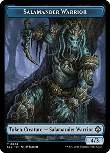 Salamander Warrior // Treasure Double-Sided Token - 4 // 18 / English / Near Mi - Picture 1 of 1