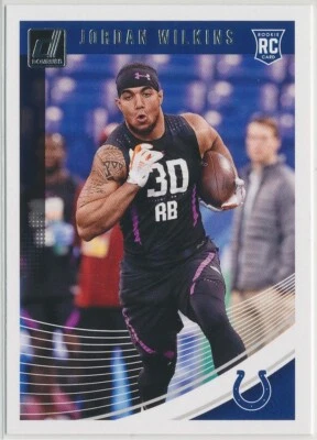 Jordan Wilkins 2018 Panini Donruss Football #381 Indianapolis Colts ROOKIE - Image 1 of 2