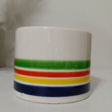 Vtg Department 56 Rainbow Like Color 5"  Wide. Colorful Planter. Made In Italy