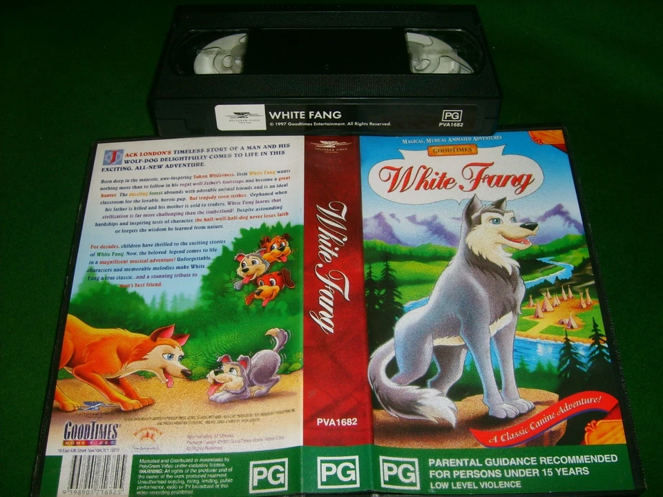 WHITE FANG - Rare Australian Good Times VHS - Classic Animated Adventure Story! - Image 1 of 1