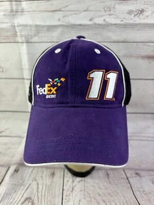 Joe Gibbs FedEx Racing # 11 Nascar Purple Black Nu-fit Size L - XL - Picture 1 of 12
