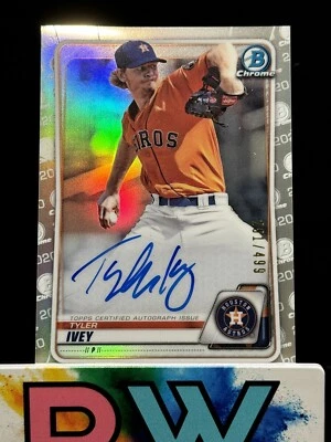 2020 Bowman Chrome - Prospect Autographs Refractor #CPA-TI Tyler Ivey /499 (AU, - Image 1 of 4