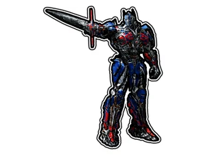 Optimus Prime & Sword #1 Robot Heroes Adhesivo Impermeable Vinilo Calcomanía Coche Laptop - Imagen 1 de 1