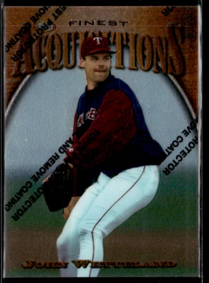 1997 Topps Finest Acquisitions #222 John Wetteland Rangers - Image 1 of 2