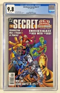 DCU HEROES SECRET FILES & ORIGINS (1999) #1 CGC 9.8 NEAR MINT/MINT 1ST STARGIRL - Imagen 1 de 2