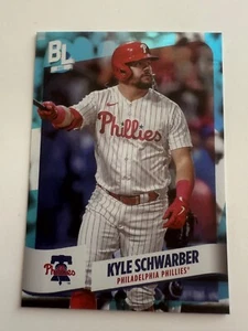 2024 Topps Big League Kyle Schwarber Blue Foil Rare SP Short Print Card #264 - Picture 1 of 2