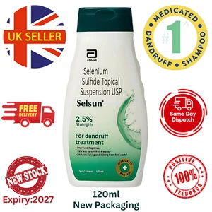 Selsun Suspension Anti Dandruff Shampoo 120 ml Expiry 2027 Free Delivery - Picture 1 of 7