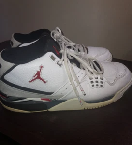 Nike Air Jordan Flight 23 Men's Sneakers sz 10.5 White Varsity Red (317820-161) - Picture 1 of 23