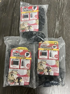 RUBY Space Triangles AS-SEEN-ON-TV crea hasta 3 veces más espacio en el armario paquetes de 3 Foto 1 de 4