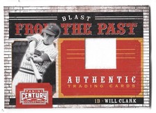 2010 PANINI CENTURY COLLECTION BLAST FROM THE PAST JERSEY WILL CLARK # 48/250