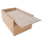 Boîte à couvercle coulissant en bois inachevée |24 x 15 x 11 cm | porte-étui à boissons mémoire souvenir