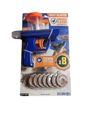 Nerf Dog Treat Blaster Gun With 8x Long Lasting Chicken Flavored Discs New - Image 1 of 4