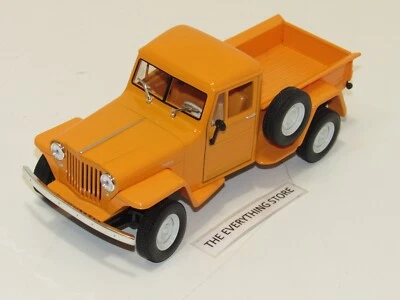 WELLY 1947 JEEP WILLYS PICKUP 1:24 SCALE BRIGHT ORANGE FREE USA SHIP - Image 1 of 4