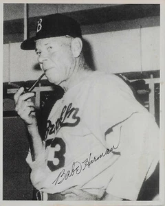 BABE HERMAN Autographed Signed 8x10 VINTAGE Photo Brooklyn Los Angeles Dodgers - Picture 1 of 1