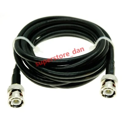 BNC male to BNC male Connector Crimp lot jumper RF Coaxial pigtail RG58 CABLE - Image 1 of 4