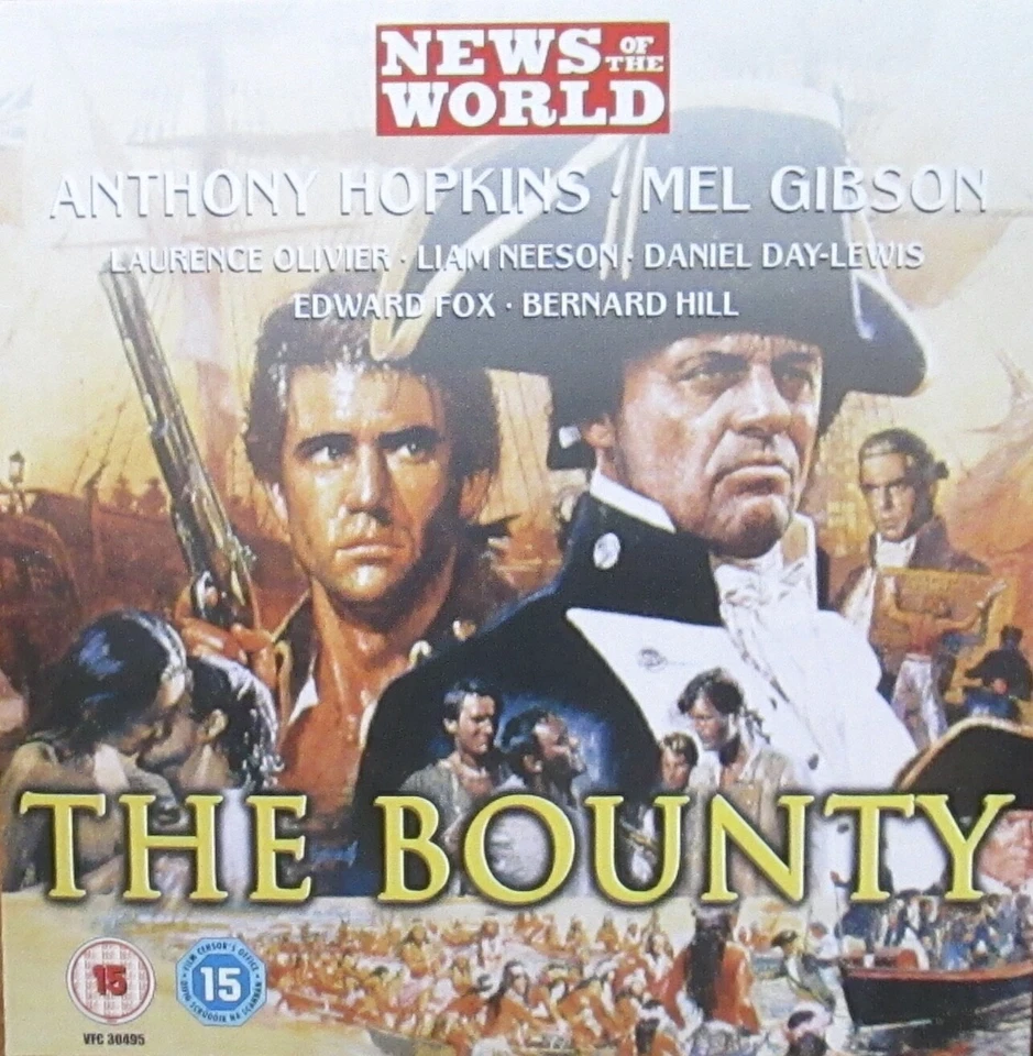 THE BOUNTY DVD ANTHONY HOPKINS MEL GIBSON LIAM NEESON DANIEL DAY LEWIS - Image 1 of 2