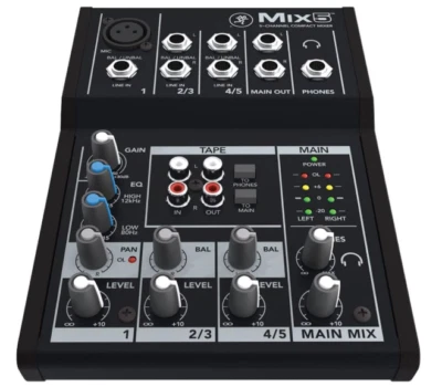 Mackie Mix Series Mix 5 5-Channel Mixer - Image 1 of 4