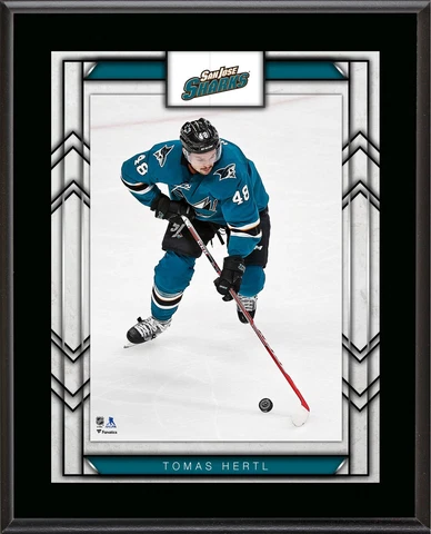 Tomas Hertl San Jose Sharks 10.5" x 13" Sublimated Player Plaque Cover