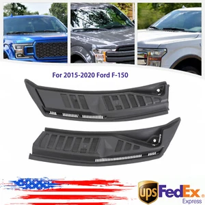 For Ford F-150 2015-2020?2Pcs Improved Windshield Window Wiper Cowl Grille Black - Foto 1 di 15