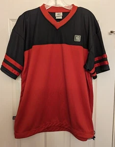 VTG Cannondale Short Sleeve Cycling Mountain Bike MTB Jersey L V-Neck Drawstring - Picture 1 of 8