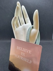 Silicone Rubber Bracelet Wristband Mental Health Motivational Goal Achievement - Picture 1 of 7