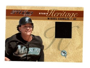 2005 Donruss Studio Miguel Cabrera /50 Game Used Jersey #SH-12 Marlins
