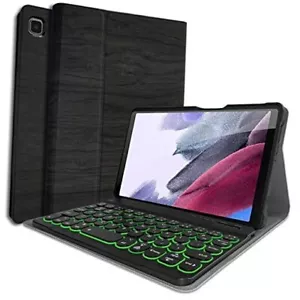 Galaxy Tab A7 Lite 8.7 2021 Backlit Keyboard Case (SM-T220/T225), 7 Color Black - Picture 1 of 8