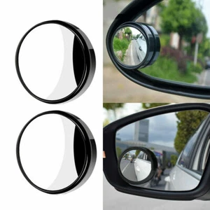 2 PIEZAS 360° Gran Angular Punto Ciego Espejo Convexo Vista Lateral Trasera HD Universal Automático - Imagen 1 de 10