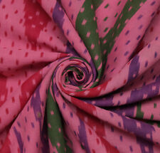 Sushila Vintage indien Saree 100% pur coton imprimé 5 Yard Craft Sari tissu