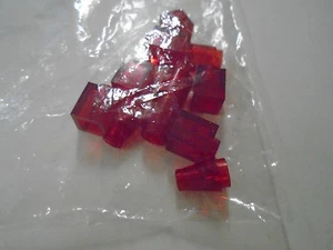 Lego Menge 11 Neon Transparent Rot Klare Stücke - Bild 1 von 1