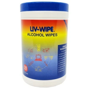 Liv-Wipe Alcohol Wipes 155 Pieces (21 x 14cm) - 70% Isopropyl Alcohol 155pk - Picture 1 of 1