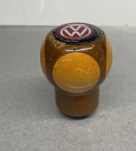 Vintage VW Volkswagen Gear Shift Knob ~ Made In Italy ~ Wooden - Picture 1 of 13