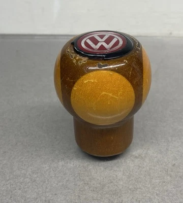 Pomo de cambio de marchas vintage VW Volkswagen ~ Hecho en Italia ~ Madera Foto 1 de 4