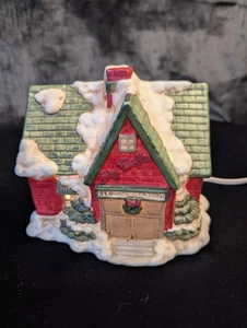 RARA Big Bills Vintage Illuminato *LEGGI DETTAGLI* Stazione di Servizio Villaggio Neve Natale - Foto 1 di 8