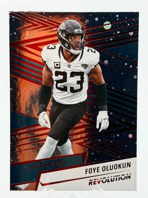2025 Panini Revolution Foye Oluokun Red Cosmo Parallel #3 Jacksonville Jaguars - Image 1 of 2