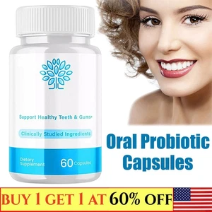 Purdentix Oral Probiotic Support Healthy Teeth and Gums Pur Dentix (60 Capsules) - Picture 1 of 11
