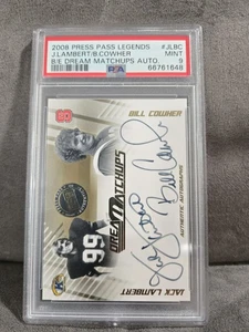 2008 Press Pass Legends Jack Lambert Bill Cowher Dream Matchups Dual Auto /25 - Picture 1 of 2