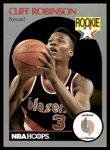 1990-91 Hoops Cliff Robinson Rookie Portland Trail Blazers #250 - Picture 1 of 2