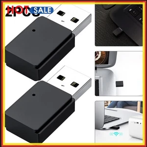 2Pcs PC-T7 USB Bluetooth Compatible 5.0 Émetteur Audio Adaptateur Musique Sans Fil - Photo 1/6