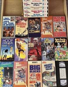Lot 20 Vintage NBA Basketball VHS Tapes Michael Jordan Magic USA Olympics RARE - Picture 1 of 7